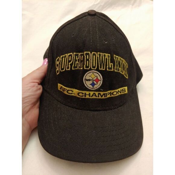 American Needle Superbowl XXX VINTAGE Pittsburgh Steelers Black Baseball Cap. - Picture 1 of 12